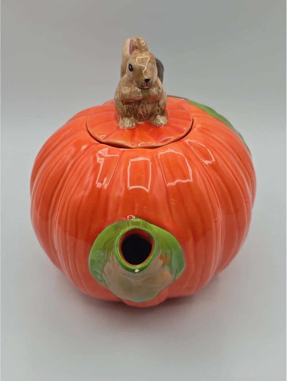 Vintage Hard to Find FWC Pumpkin Teapot with Squirrel Lid The Cook's Bazaar
